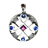 Nordic Lights Celtic Cross Heart Pendant