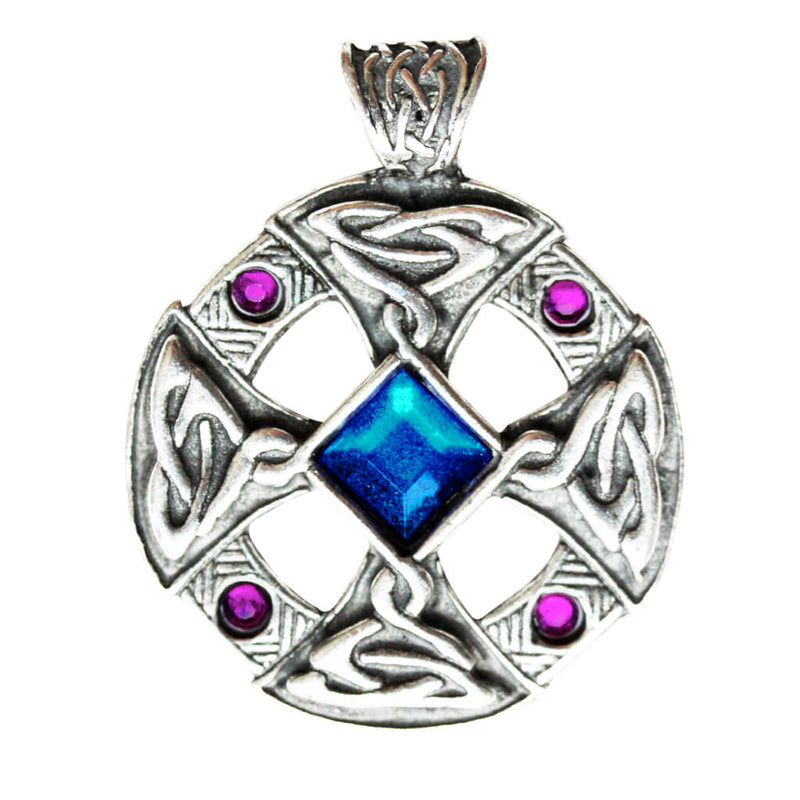 Nordic Lights Celtic Cross Pendant