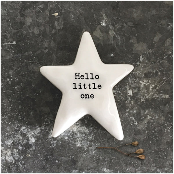 East of India Star Token - Hello Little One