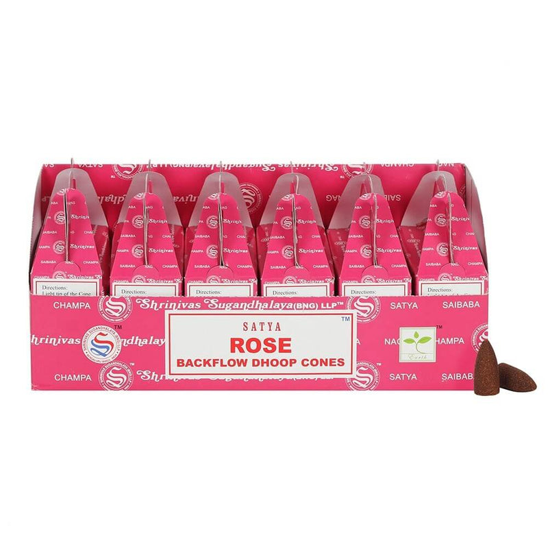 Satya Rose Backflow Incense Cones