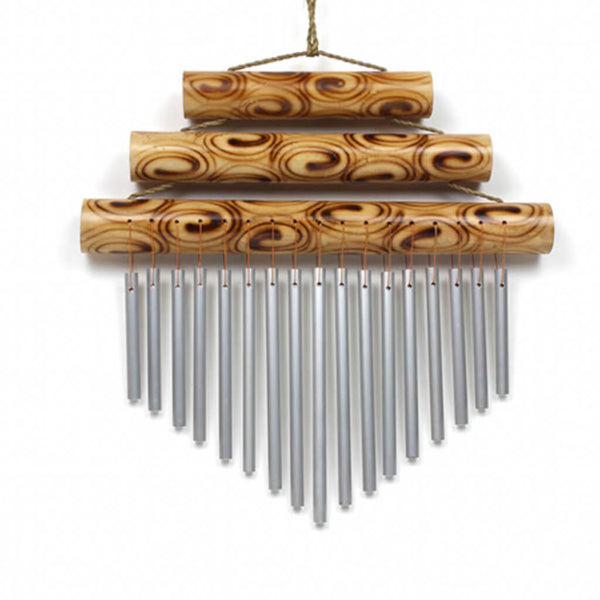 Triple Bamboo Wind Chime - Large