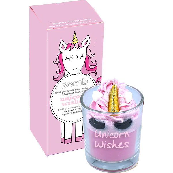 Unicorn Wishes Piped Candle by Bomb Cosmetics