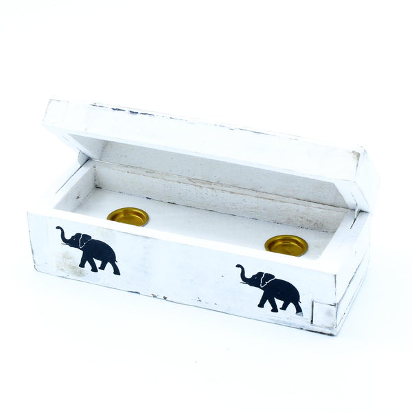 Whitewashed Smoke Box 15cm