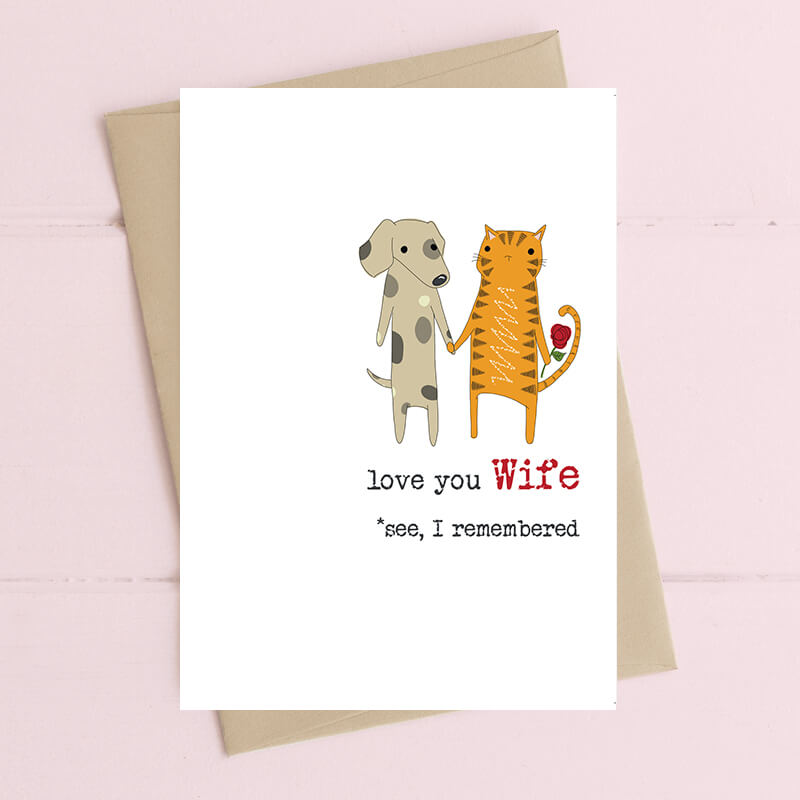 Wife I Remembered Greeting Card