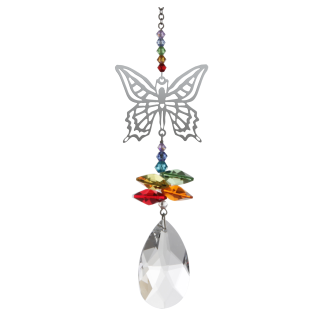 Crystal Fantasy Rainbow Butterfly Sun Catcher