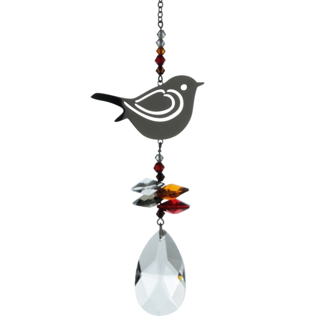 Crystal Fantasy Red Robin Sun Catcher