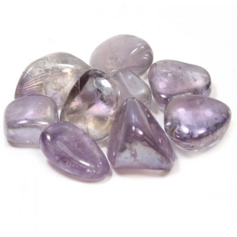 Amethyst Aura Quartz Tumblestone