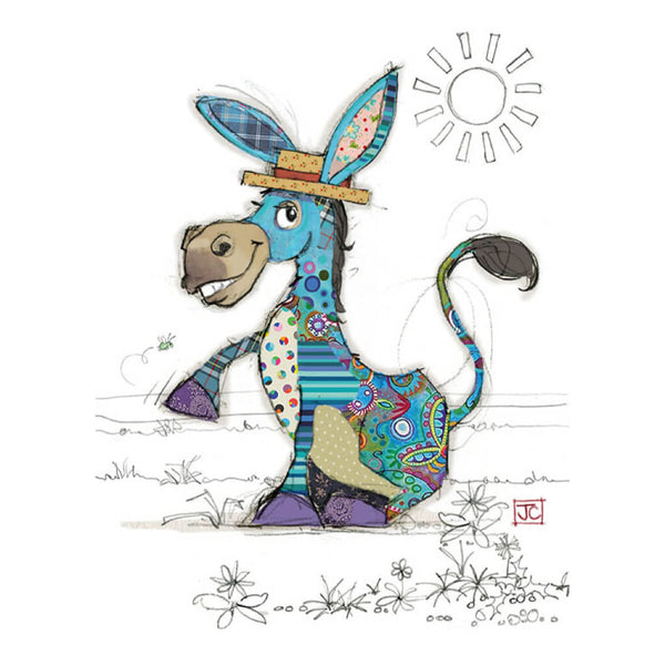 Bug Art Diego Donkey Greetings Card