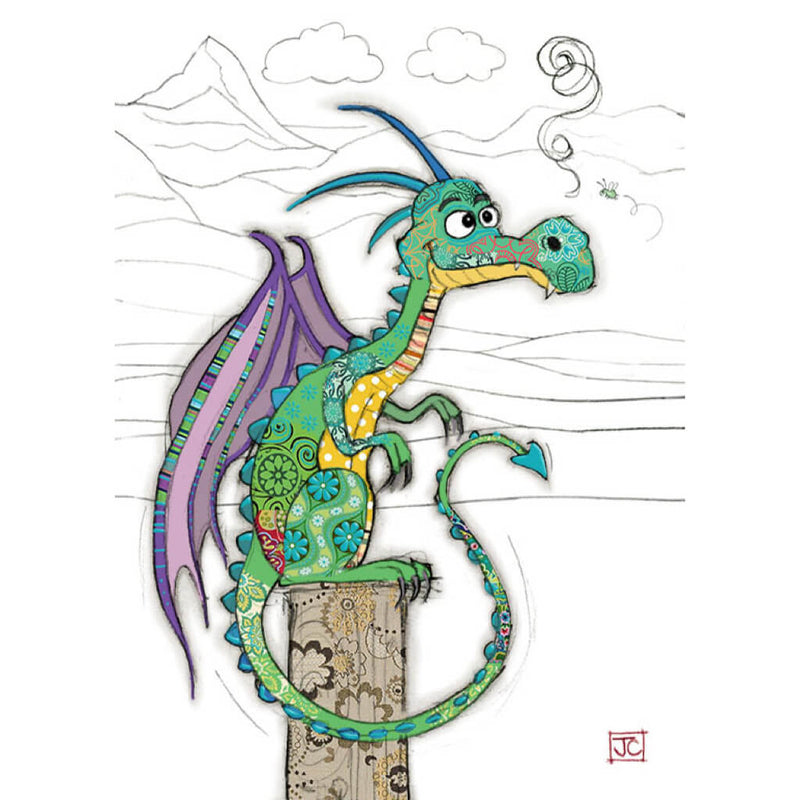 Bug Art Duncan Dragon Greetings Card