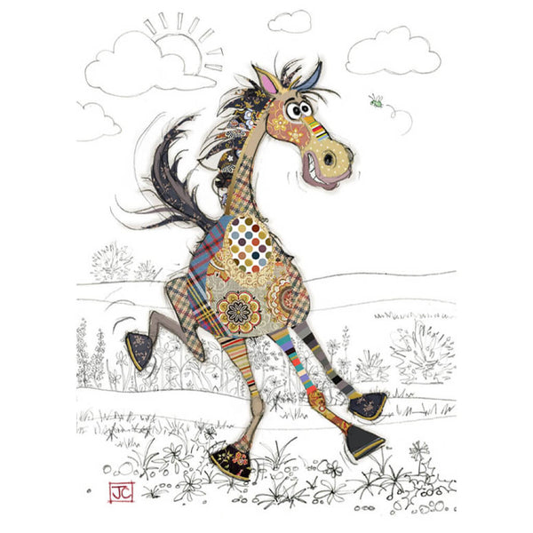 Bug Art Herbie Horse Greetings Card