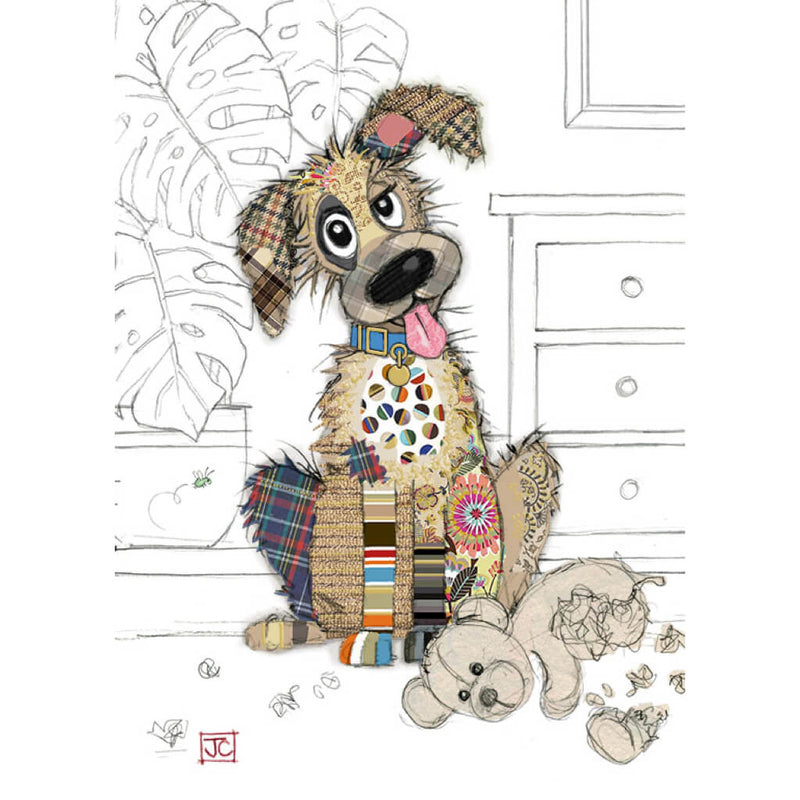 Bug Art Murphy Mutt Greetings Card