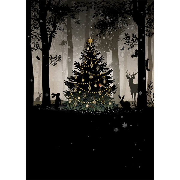 Bug Art Woodland Gathering Christmas Card
