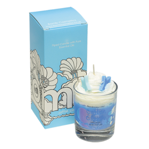 Cotton Clouds Piped Candle by Bomb Cosmetics
