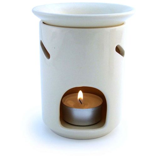Deep Well White Ceramic Oil Burner