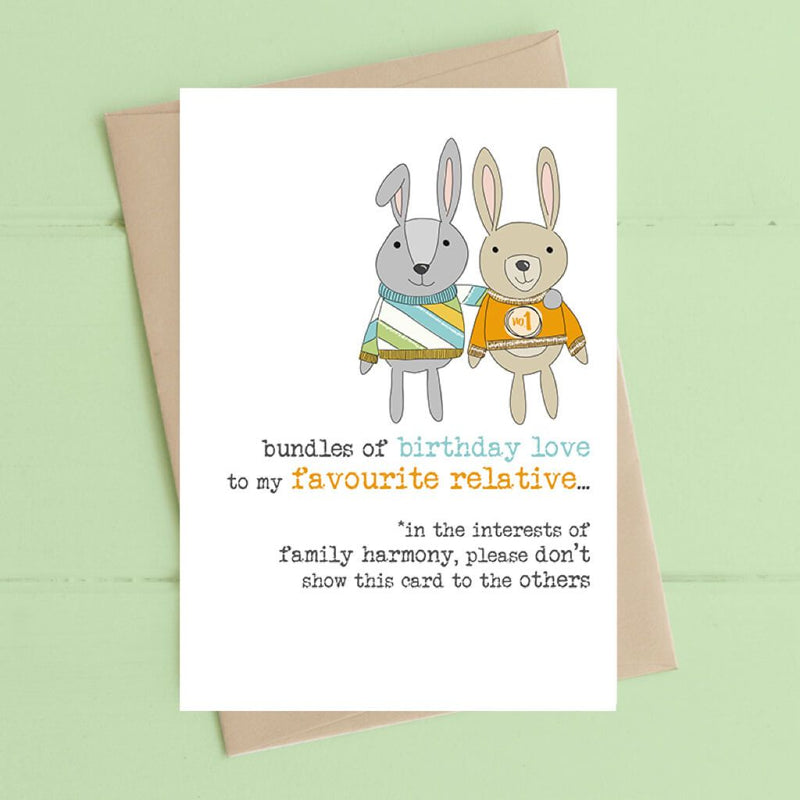 Favourite Relative Greeting Card