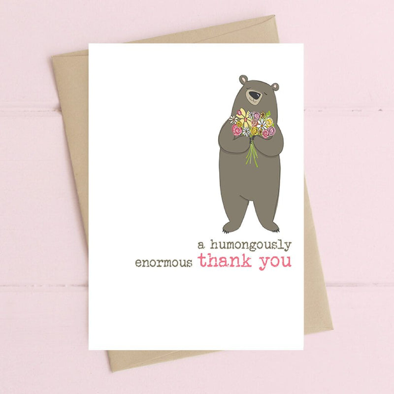 Humongously Enormous Thank You Greeting Card