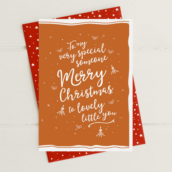 Merry Christmas - Very Special Someone Greeting Card