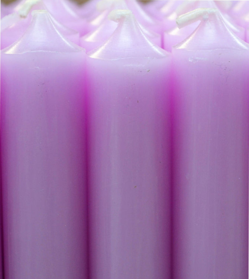Pastel Violet Bistro Dinner Candle