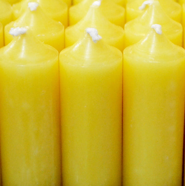 Pastel Yellow Bistro Dinner Candle