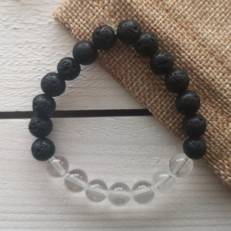 Quartz Crystal Essential Oil Diffuser Bracelet