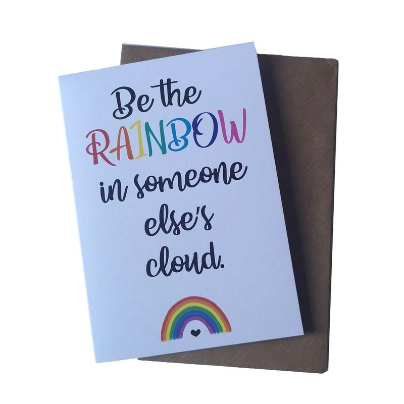 Hello Sweetie Rainbow Cloud Greetings Card