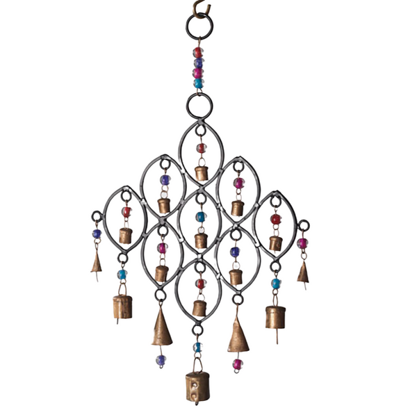 Recycled Iron Wind Chime with Bells