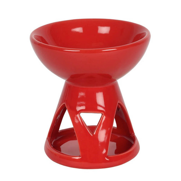 Red Deep Bowl Oil Burner