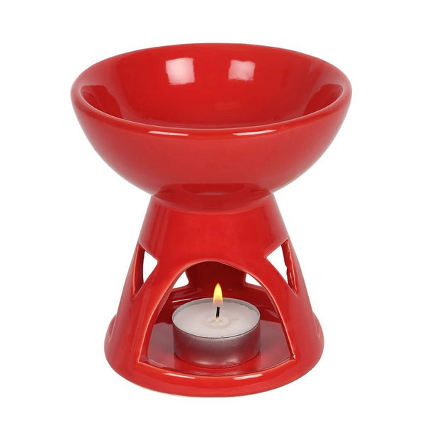 Red Deep Bowl Oil Burner