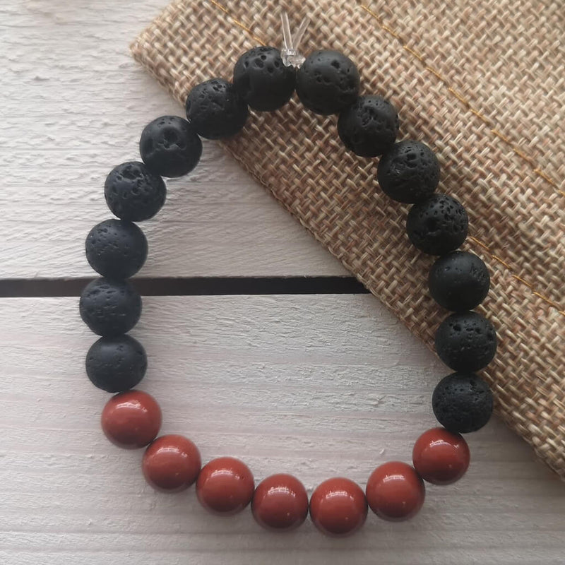 Red Jasper Essential Oil Diffuser Bracelet