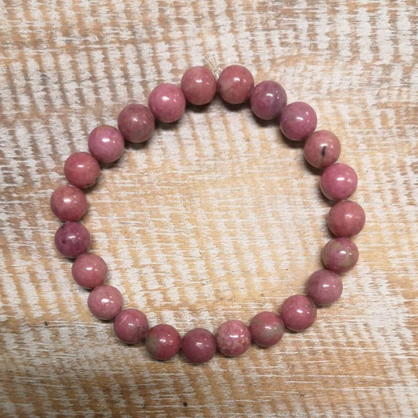 Rhodonite Bead Bracelet