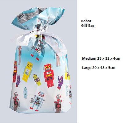 Robot Drawstring Gift Bag by GiftMate