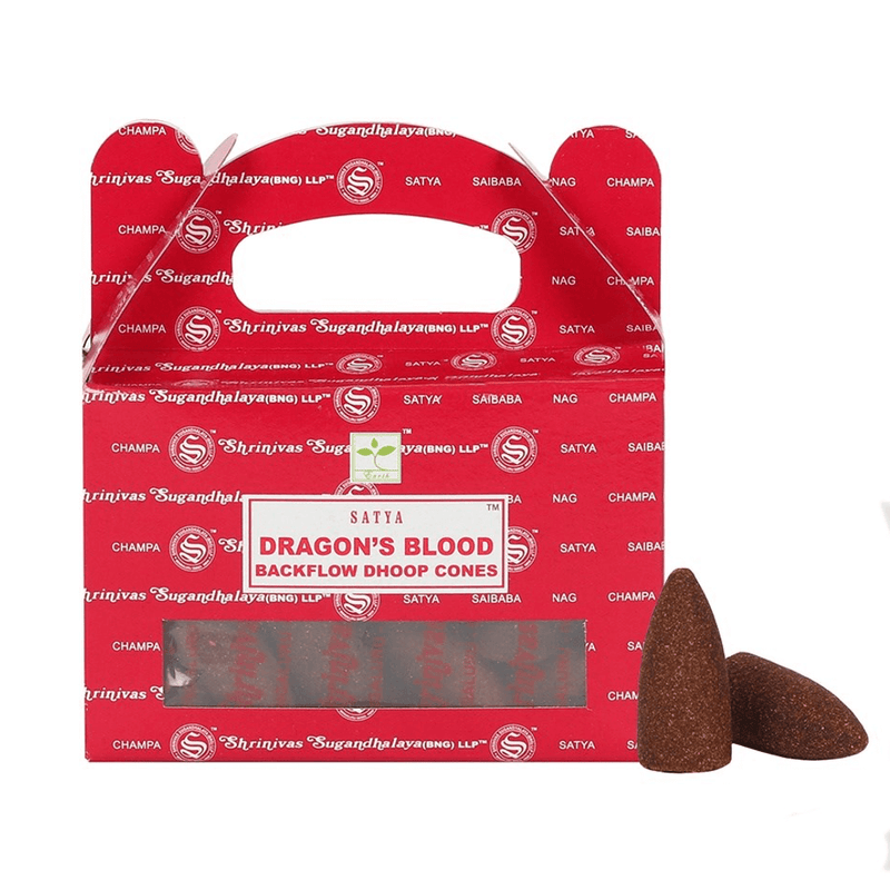 Satya Dragon's Blood Backflow Incense Cones