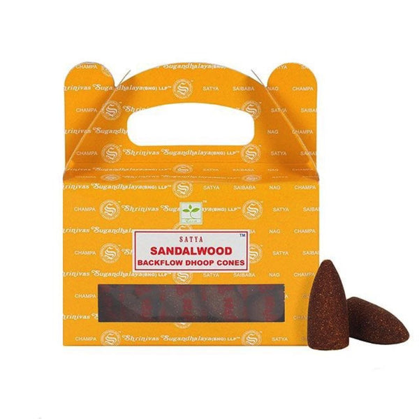 Satya Sandalwood Backflow Incense Cones