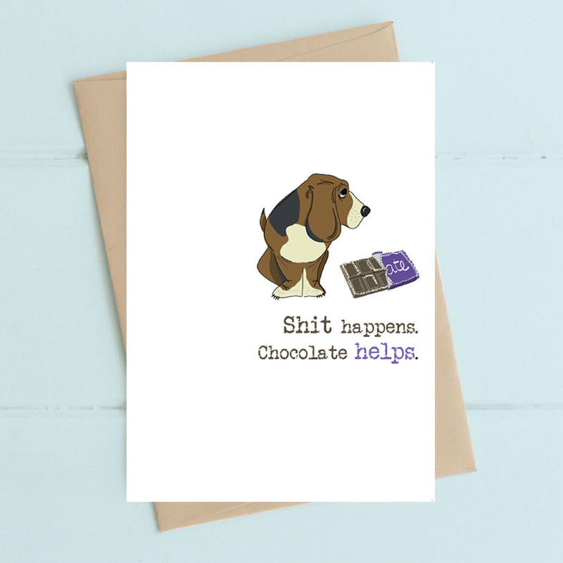 Shit & Chocolate Greeting Card