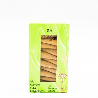 The Mothers India Om Incense Cones