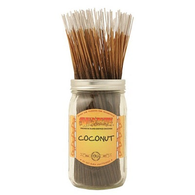 Wildberry 10 inch Coconut Incense Sticks