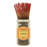 Wildberry 10 inch Myrrh Incense Sticks