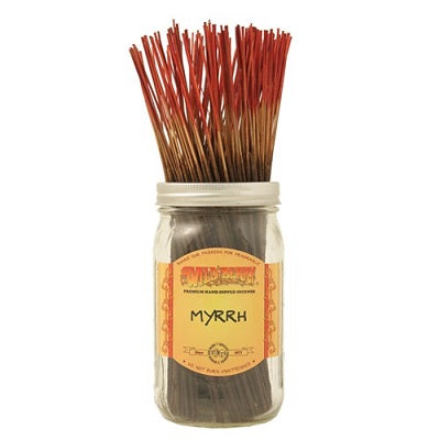 Wildberry 10 inch Myrrh Incense Sticks