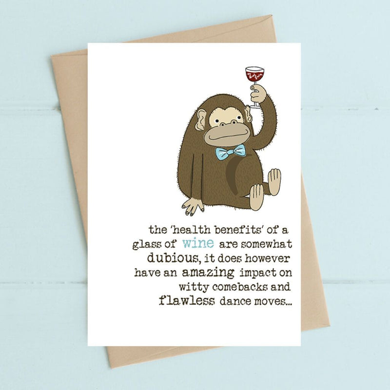 Wine & Health Greeting Card