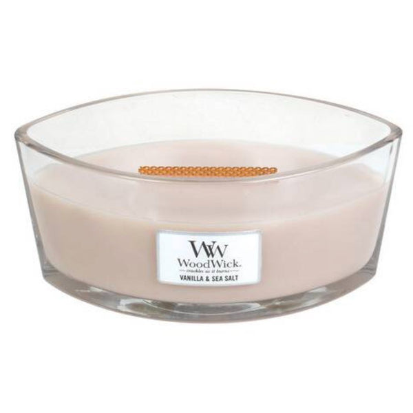 Woodwick Ellipse Candle Vanilla and Sea Salt